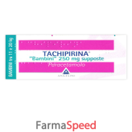 tachipirina*bb 10 supp 250 mg