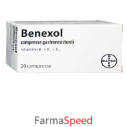 benexol*20 cpr gastrores 250 mg + 250 mg + 500 mcg flacone