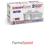 CARAFFA BODYFORM B406H + 3 CARTUCCE CONFEZIONE CONVENIENZA BodyForm Caraffa Filtrante J965