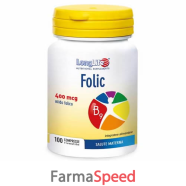 longlife folic 400mcg 100cpr