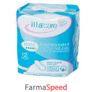 illa care assorbente notte 12p