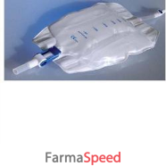 sacca di raccolta per urina da gamba standard 750cc in pvc con tubo di raccordo dritto 10cm 30 pezzi