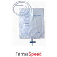 sacca di drenaggio letto per incontinenza 2000ml in pvc con valvola di non ritorno con tubo di raccordo 90cm monouso diametro 5x7mm 30 pezzi