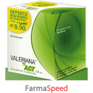 valeriana act 125 mg 60 compresse da 125 mg