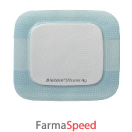 medicazione in schiuma di poliuretano biatain silicone ag con strato adesivo rilascio di argento 7,5x7,5cm 5 pezzi