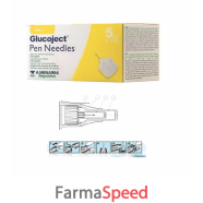 ago per penna da insulina glucoject lunghezza 5 mm gauge 31 100 pezzi