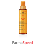 nuxe sun huile bronzante spf30