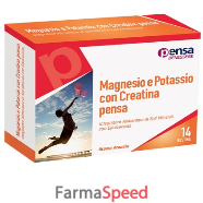 magnesio e potassio con creatina arancia pensa 14 bustine