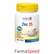 longlife zinc 25mg 100cpr