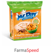 mr day muffin senza glutine con pepite di cioccolato fondente 6 x 42 g