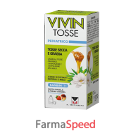 vivin tosse pediatrico sciroppo per tosse secca e grassa gusto fragola e creme caramel 150 ml