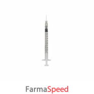 siringa per insulina extrafine 1ml 100 ui ago removibile 27 gauge 0,40x12 mm 1 pezzo