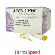 lancette pungidito accu-chek safe t pro uno 200 pezzi