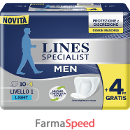 pannoloni lines specialist men livello 1 14 pezzi