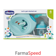 chicco set pappa 6 mesi+ azzurro