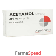 acetamol*bb 10 supp 250 mg