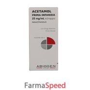 acetamol prima infanzia*sciroppo 100 ml 125 mg/5 ml