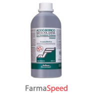 acido borico (new.fa.dem.)*soluz cutanea 500 ml 3%