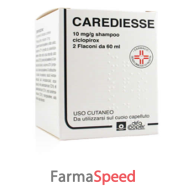 carediesse*shampoo 2 flaconi 60 ml 10 mg/g