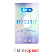 durex invisible extra lubr 6pz