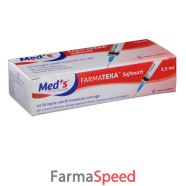 siringa meds 2,5ml sterile monouso con ago 2,5/3 10 pezzi