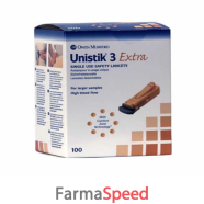 unistik 3 extra 100 lancette