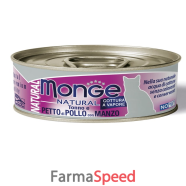 monge nat petto pol/manzo 80g