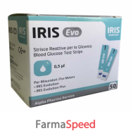 strisce misurazione glicemia iris evo 50 pezzi