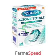 polident azione totale 66 compresse pulitore per protesi quotidiano