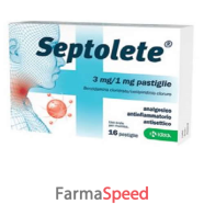septolete*16 pastiglie 3 mg + 1 mg aroma limone e fiori di sambuco