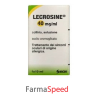 lecrosine*collirio 1 flacone 10 ml 40 mg/ml