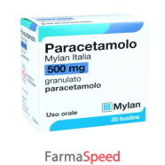 paracetamolo (mylan italia)*orale grat 20 bust 500 mg