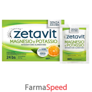 zetavit magnesio potassio senza zucchero 24 bustine da 6 g
