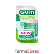 gum comfort flex mint scovolini interdentali 40 pezzi