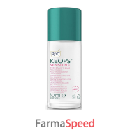 roc keops deodorante roll-on 48h sensitive 30 ml