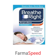breath right  cerotti nasali trasparenti grandi 30 pezzi