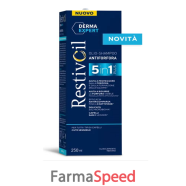 restivoil derma expert shampoo antiforfora 5 in 1 250 ml