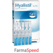 hyalistil*20 monod collirio 0,25 ml 0,2 %