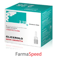 glicerolo (nova argentia)*prima infanzia 6 contenitori monodose 2,25 g soluz rett con camomilla e malva
