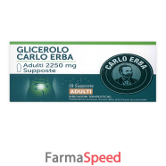 glicerolo (carlo erba)*ad 18 supp 2.250 mg