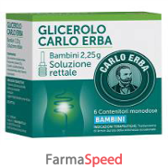 glicerolo (carlo erba)*bb 6 microclismi 2,25 g con camomilla e malva