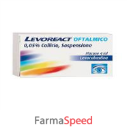 levoreact oftalmico*collirio 4 ml 0,5 mg/ml