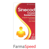 sinecod tosse sedativo*1 flacone 200 ml 3 mg/10 g sciroppo