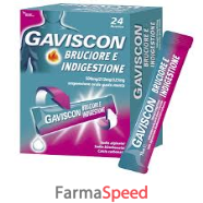 gaviscon bruciore e indigestione*24 bust 500 mg + 213 mg + 325 mg