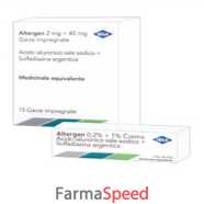 altergen*15 garze 2 mg + 40 mg 10 cm x 10 cm