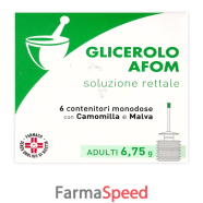 glicerolo (afom)*ad 6 contenitori monodose 6,75 g soluz rett con camomilla e malva