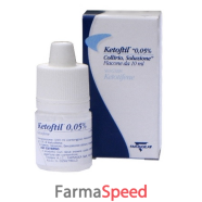 ketoftil*collirio 10 ml 0,5 mg/ml