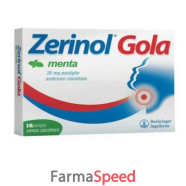 zerinol gola menta*18 pastiglie 20 mg