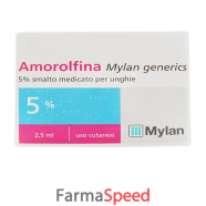 amorolfina (mylan generics)*smalto unghie 1 flacone 2,5 ml 5%
