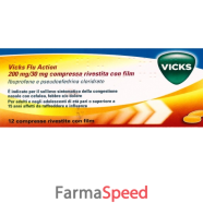 vicks flu action*12 cpr riv 200 mg + 30 mg
